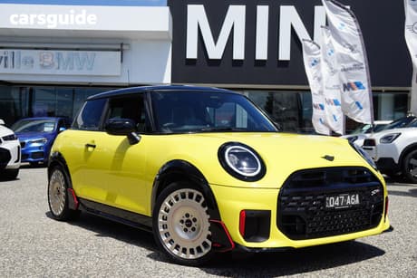 Yellow 2025 Mini Cooper Hatch JCW FAVOURED F