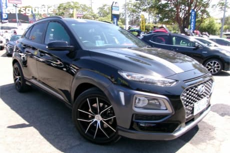 Black 2017 Hyundai Kona Wagon Highlander (Awd)