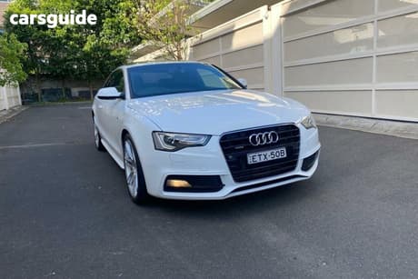 White 2014 Audi A5 Coupe 2.0 Tdi Quattro