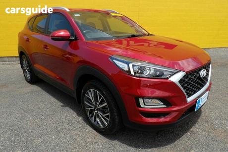Red 2020 Hyundai Tucson Wagon Active X (2Wd) Black Int