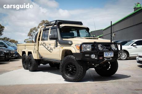 Beige 2021 Toyota Landcruiser Double Cab Chassis Gxl