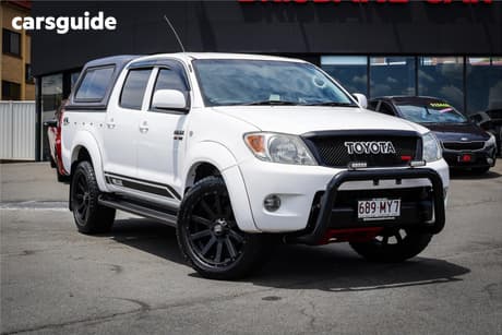White 2005 Toyota Hilux Dual Cab Pick-up Sr5 (4X4)