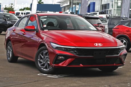 Red 2025 Hyundai I30 Sedan Hev 1.6P Dct