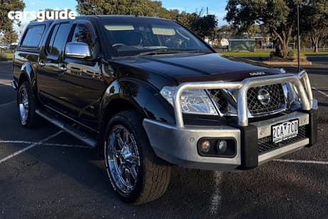 Black 2012 Nissan Navara Dual Cab Utility St-X 550 (4X4)