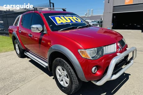 Red 2007 Mitsubishi Triton Double Cab Utility Glx-R (4X4)