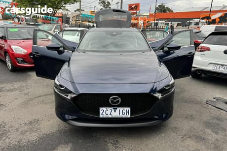 Blue 2023 Mazda 3 Hatchback G20E Evolve Mhev Vision