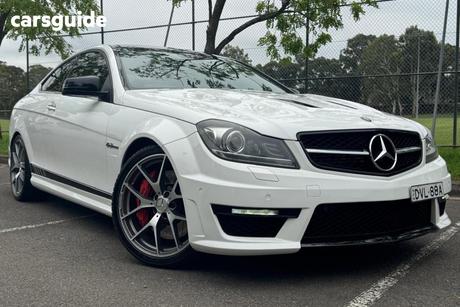 White 2014 Mercedes-Benz C63 Coupe Amg Edition 507