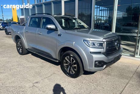 Silver 2025 GWM Cannon Dual Cab Utility Lux (4X4)