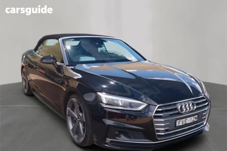Black 2019 Audi A5 Cabriolet 45 Tfsi Quattro S Tronic Sport