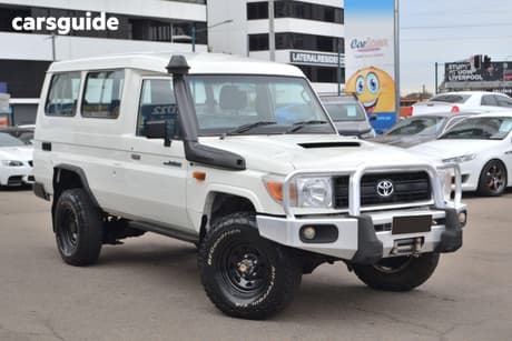 White 2015 Toyota Landcruiser Wagon Workmate (4X4)
