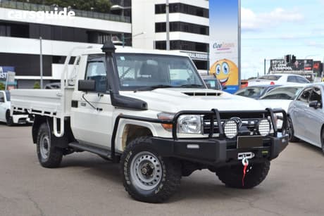 White 2020 Toyota Landcruiser Cab Chassis Workmate
