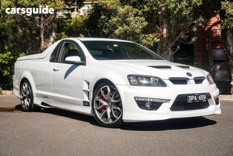 White 2010 HSV Maloo Ute Tray R8 R