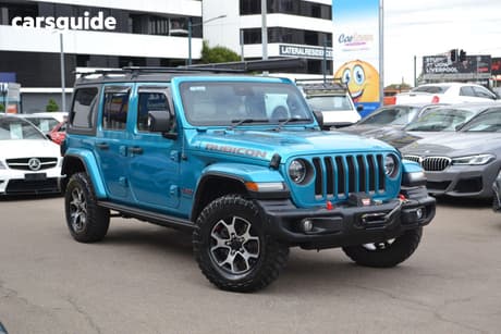 Blue 2020 Jeep Wrangler Unlimited Hardtop Rubicon (4X4)