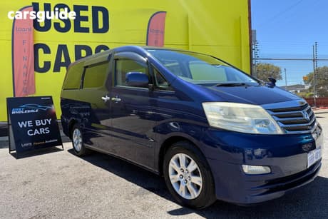 Blue 2007 Toyota Alphard Commercial