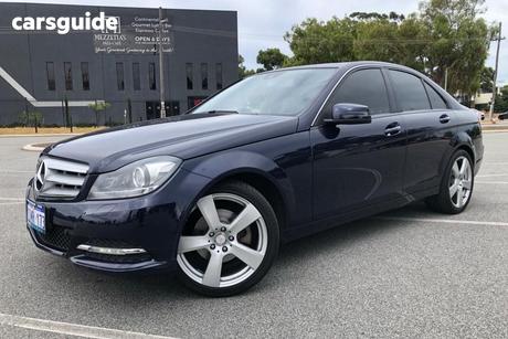 Blue 2014 Mercedes-Benz C200 Sedan