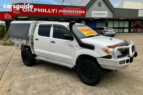 White 2007 Toyota Hilux Dual Cab Pick-up Sr (4X4)