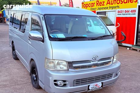 Silver 2005 Toyota Hiace Regius Commercial