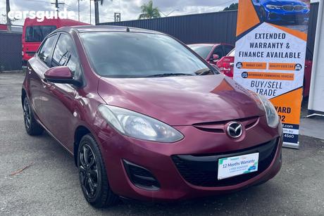 Red 2011 Mazda 2 Hatchback Neo