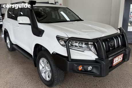 White 2020 Toyota Landcruiser Prado Wagon Gxl Flat Tailgate