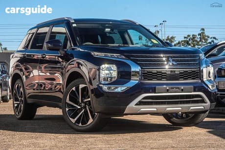 Blue 2025 Mitsubishi Outlander Wagon Phev Aspire 5 Seat (Awd)