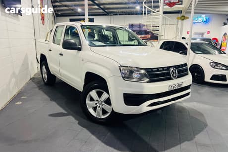 White 2017 Volkswagen Amarok Dual Cab Utility Tdi420 Core Edition (4X4)
