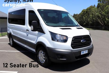 White 2018 Ford Transit Bus 410L 12-Seat Bus