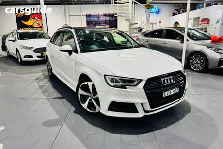 White 2017 Audi A3 Hatchback 2.0 Tfsi Quattro S Line S/Back