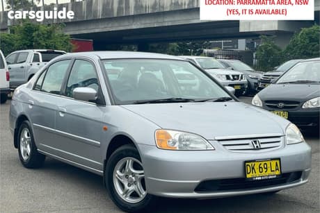 Silver 2002 Honda Civic Sedan Gli
