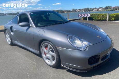 Grey 2000 Porsche 911 Coupe Turbo (4Wd)