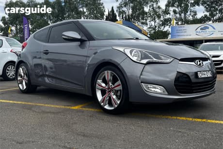 Silver 2013 Hyundai Veloster Coupe