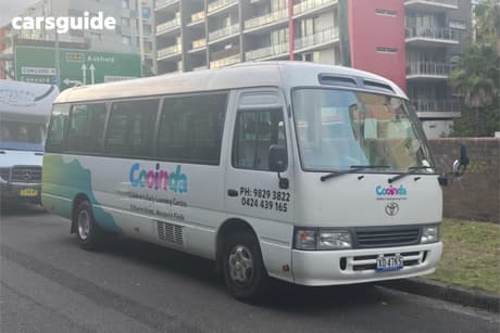 White 2003 Toyota Coaster Bus Standard (Lwb)