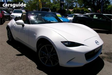 White 2016 Mazda MX-5 Convertible Roadster Gt
