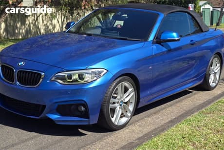 Blue 2016 BMW 228I Convertible M Sport