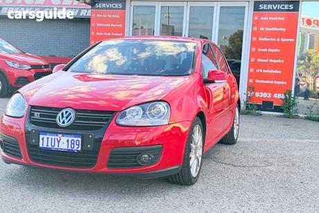 Red 2007 Volkswagen Golf Hatchback Gt Sport Tsi
