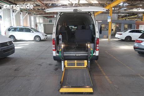 White 2012 Toyota HiAce Bus Commuter