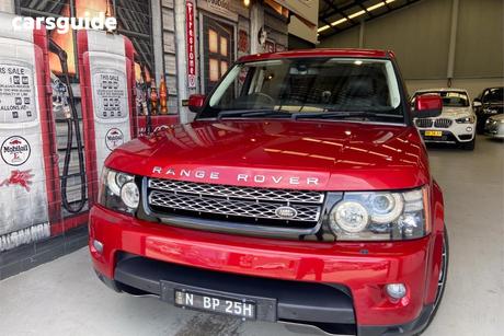 Red 2013 Land Rover Range Rover Sport SUV HSE LUXURY BLACK 4X4