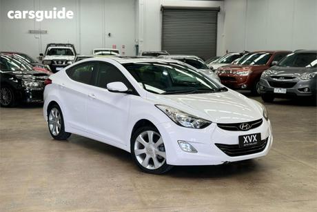 White 2012 Hyundai Elantra Sedan Premium