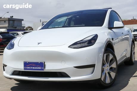 White 2022 Tesla Model Y Wagon Rear-Wheel Drive