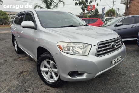 Silver 2009 Toyota Kluger Wagon Kx-R (Fwd) 7 Seat