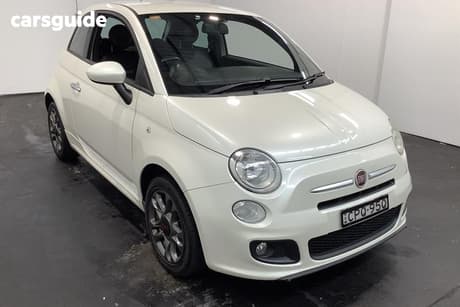 White 2013 Fiat 500 Hatchback Sport