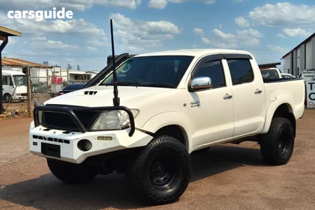 White 2007 Toyota Hilux Dual Cab Pick-up Sr (4X4)