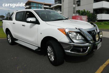 White 2015 Mazda BT-50 Dual Cab Utility Gt (4X4)