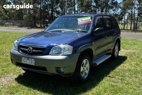Blue 2002 Mazda Tribute Wagon Limited
