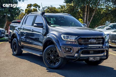 Grey 2020 Ford Ranger Double Cab Pick Up Wildtrak 2.0 (4X4)