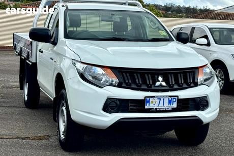 White 2018 Mitsubishi Triton Cab Chassis Glx