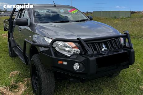 Grey 2018 Mitsubishi Triton Dual Cab Utility Glx (4X4)