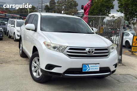 White 2012 Toyota Kluger Wagon Kx-R (Fwd) 7 Seat