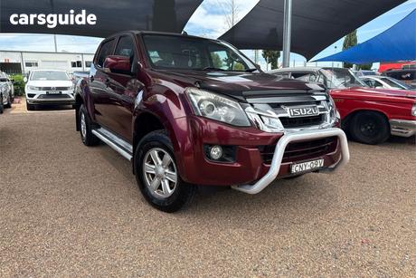Red 2013 Isuzu D-MAX Crew Cab Utility Ls-M Hi-Ride (4X4)