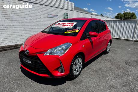 Red 2018 Toyota Yaris Hatchback Sx