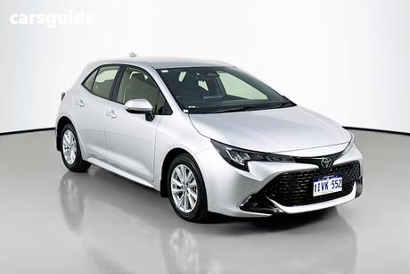 Silver 2024 Toyota Corolla Hatchback Ascent Sport